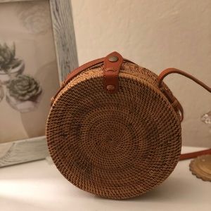 Boho rattan bag